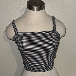 Hollister Plaid Cropped Tank